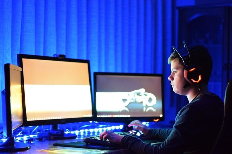 Inred spelrummet med fototapet
